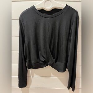 CIDER Black Long Sleeve Women's crop Top Size 4X